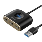 هاب USB چهار پورت بیسوس مدل SQUARE ROUND – مشکی
