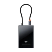 هاب USB-C هشت پورت بیسوس مدل PioneerJoy - مشکی
