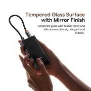 هاب USB-C شش پورت بیسوس مدل PioneerJoy - خاکستری