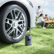 پمپ باد لاستیک ماشین قابل حمل بیسوس مدل GoTrip VA1 Super Mini - مشکی