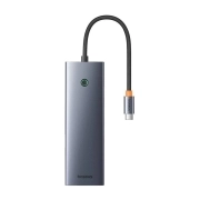 هاب USB-C ده پورت بیسوس مدل UltraJoy - خاکستری