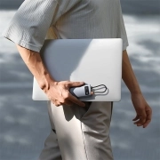 هاب USB-C هفت پورت بیسوس مدل Metal Gleam- خاکستری
