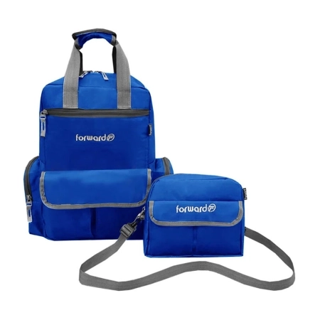 کوله پشتی سیسمونی فوروارد مدل FCLT3345 به همراه کیف رودوشی - آبی