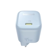 شارژر دیواری بیسوس مدل PicoGo GaN 45W - آبی 1