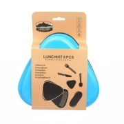 ست 8 تکه لایف کمپ مدل LunchKit کد 45816 - طوسی تیره - آبی