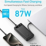 پاوربانک انکر Anker مدل A1383H11 87W ظرفیت 20000mAh - مشکی