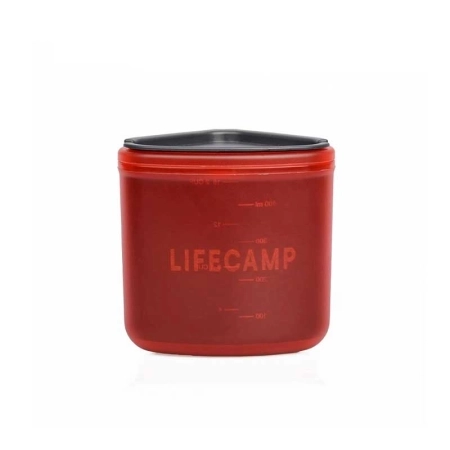 ست ماگ دوتایی لایف کمپ کد 45823 ظرفیت 400ml ـ قرمز