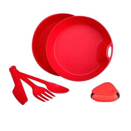 ست ظروف 1 نفره لایف کمپ 6 تکه کمبو کد 45818 - قرمز