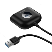 هاب USB چهار پورت بیسوس مدل SQUARE ROUND – مشکی
