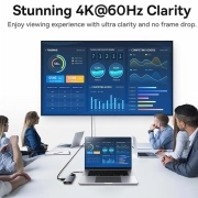 هاب USB-C شش پورت بیسوس مدل Metal Gleam 2 Series - خاکستری