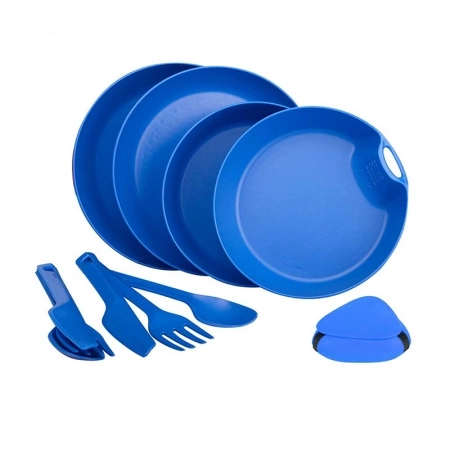 ست ظروف 2 نفره لایف کمپ 11 تکه کمبو کد 45819 - آبی کاربنی