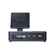 شارژر رومیزی مگنتی چندکاره بیسوس مدل Nomos Qi2 140W - مشکی 3