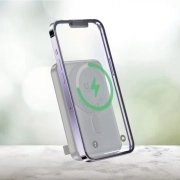 پاوربانک مگنتی گرین لاین مدل Lagos ظرفیت 10000mAh - تیتانیوم 2