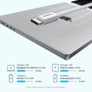 کابل شارژ سریع USB-C به USB-C انکر ZOLO مدل A8060h22 طول 1.8m - سفید