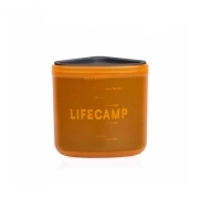 ست ماگ دوتایی لایف کمپ کد 45823 ظرفیت 400ml ـ نارنجی