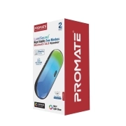 اسپیکر بلوتوثی قابل حمل پرومیت مدل LUMIBAR با نورپردازی RGB 4