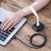 هاب USB چهار پورت بیسوس مدل SQUARE ROUND – مشکی