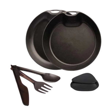 ست ظروف 1 نفره لایف کمپ 6 تکه کمبو کد 45818 - مشکی