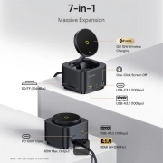 هاب USB-C 7 پورت بیسوس مدل MagPro Series II – مشکی