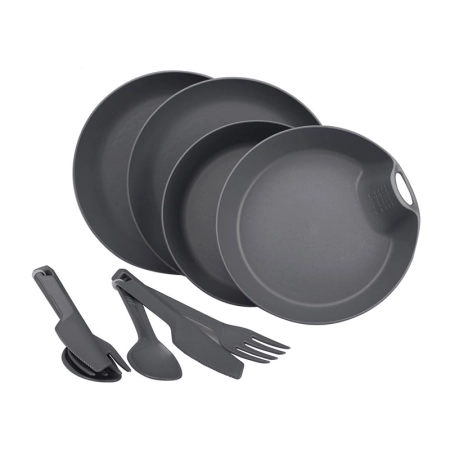 ست ظروف 2 نفره لایف کمپ 10 تکه کد 45806 - طوسی