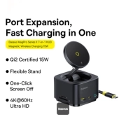 هاب USB-C 7 پورت بیسوس مدل MagPro Series II – مشکی