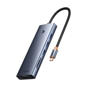 هاب USB-C ده پورت بیسوس مدل UltraJoy- خاکستری