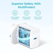 شارژر دیواری انکر مدل B2347K21 20W به همراه کابل - سفید 1