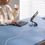 کابل شارژ سریع USB-C به Lightning بیسوس مدل Silky 20W طول 1m - سفید