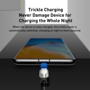 کابل شارژ سریع USB-A به USB-C بیسوس مدل Cafule Series CAKF000101 طول 1m و توان 66W - مشکی 2