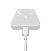 پاوربانک مگنتی بیسوس مدل ppcx070002 ظرفیت 10000mAh – سفید 2