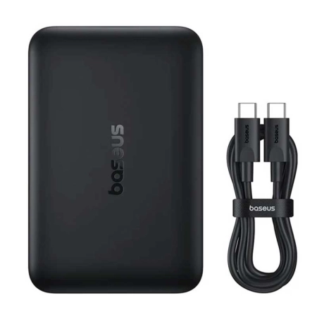 پاوربانک مگنتی بیسوس مدل EnerFill FM11 ظرفیت 10000mAh همراه با کابل – مشکی