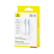 کابل شارژ سریع USB-C به Lightning بیسوس مدل P10377700313-00 طول 1m – آبی 1