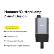 چکش اضطراری خودرو بیسوس مدل SharpTool- مشکی