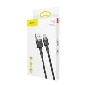 کابل شارژ سریع USB-A به USB-C بیسوس مدل Cafule 3A طول 0.5m - مشکی/خاکستری