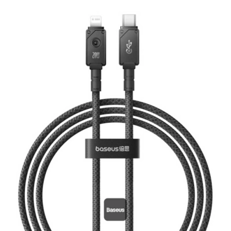 کابل شارژ سریع USB-C به لایتنینگ بیسوس مدل CB000049 طول 1 متر – مشکی