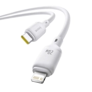 کابل شارژ سریع USB-C به Lightning بیسوس مدل Silky 20W طول 1m - سفید