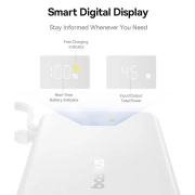 پاوربانک بیسوس مدل PicoGo ظرفیت 10000mAh - سفید