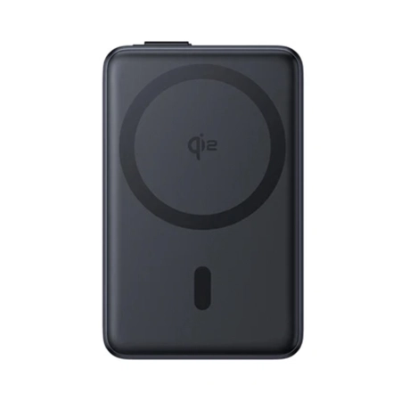 پاوربانک مگنتی بیسوس مدل Nomos Qi2 PPNMS-1030SC ظرفیت 10000mAh همراه با کابل – مشکی