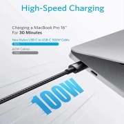 کابل شارژ سریع USB-C به USB-C انکر 333B2B مدل A8756H11 طول 1 m- مشکی