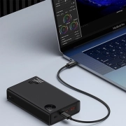 پاوربانک بیسوس مدل Adaman Series PPXJ2065 ظرفیت 24000mAh - مشکی 2