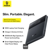 پاوربانک بیسوس مدل PPBLD100HD ظرفیت 20000mAh و توان 100W - مشکی 3