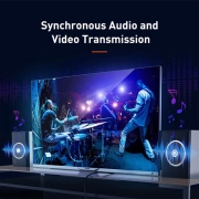 کابل HDMI بیسوس مدل Cafule 4K CADKLF-G01 طول 3m - مشکی 2