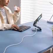 کابل شارژ سریع USB-A به Lightning بیسوس مدل Silky Series 2.4A طول 1m - سفید