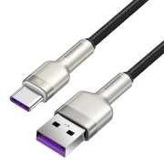 کابل شارژ سریع USB-A به USB-C بیسوس مدل Cafule Series CAKF000101 طول 1m و توان 66W - مشکی 4