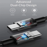 کابل شارژ سریع USB-C به USB-C انکر 333B2B مدل A8756H11 طول 1 m- مشکی