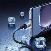 کابل شارژ سریع USB-C به USB-C بیسوس مدل Unbreakable 100W طول 1m - مشکی