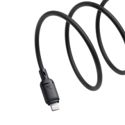 کابل شارژ سریع USB-C به Lightning PD بیسوس مدل Silky طول 1m - مشکی