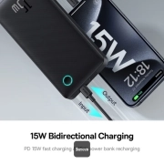 پاوربانک بیسوس مدل Airpow Lite p100067500123-00 ظرفیت 10000mAh – مشکی 3