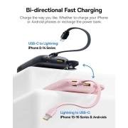پاوربانک بیسوس مدل EnerFill FC21 Qpow 3 ظرفیت 10000mAh و توان 45W - صورتی