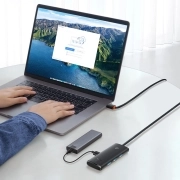 هاب چهار پورت USB-A بیسوس مدل Lite Series - مشکی 3